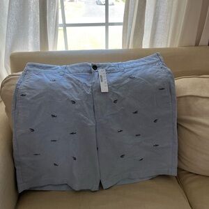 Men’s size 40 embroidered shark shorts new with tags